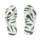 Cute Alligator Crocodile Pattern Gator Kinder Teenslippers (Voetbed)