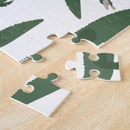 Cute Alligator Crocodile Pattern Legpuzzel (Zijkant)