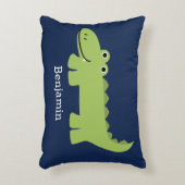 Cute Alligator Kinder Accent Kussen (Voorkant(Verticaal))