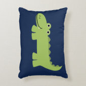 Cute Alligator Kinder Decoratief Kussen (Voorkant(Verticaal))