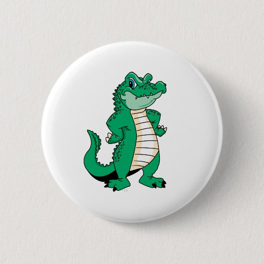 Cute Alligator  Ronde Button 5,7 Cm (Voorkant)