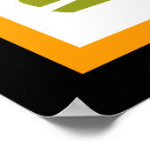 Cute Alligator Safari Animals Baby Kinder Poster (Hoek)