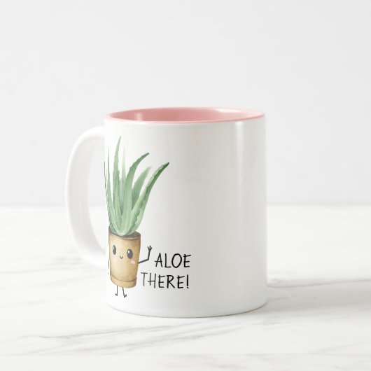 Cute Aloe Là Plante Lover Mug (Devant gauche)
