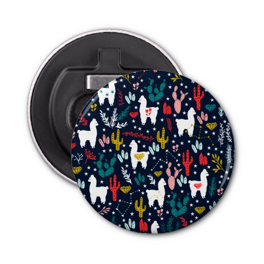 Cute Alpaca Button Flesopener (Voorkant)