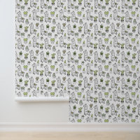 Cute Alpaca & Cactus Pattern