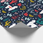 Cute Alpaca Cadeaupapier (Hoek)