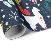 Cute Alpaca Cadeaupapier (Rol Hoek)