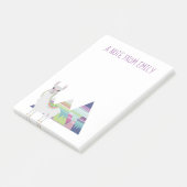 Cute Alpaca Colorful Mountains Note van (Schuin)
