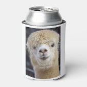 Cute Alpaca face Blikjeskoeler (Blikje Voorkant)