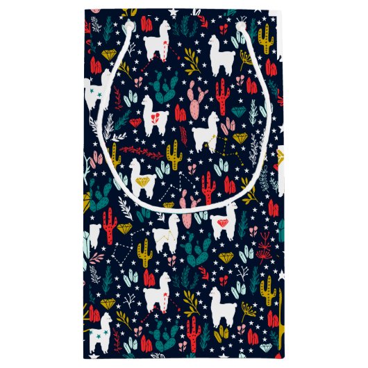 Cute Alpaca Klein Cadeauzakje (Achterkant)