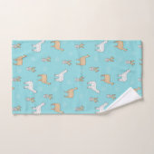 Cute Alpaca Llama Cactus Pattern Bad Handdoek (Handdoek)