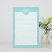 Cute Alpaca Llama Cactus Pattern Briefpapier (Staand voorkant)