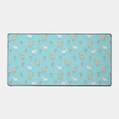 Cute Alpaca Llama Cactus Pattern Bureaumat (Voorkant)