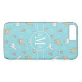 Cute Alpaca Llama Cactus Pattern Case-Mate iPhone Case (Achterkant (Horizontaal))