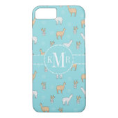 Cute Alpaca Llama Cactus Pattern Case-Mate iPhone Case (Achterkant)