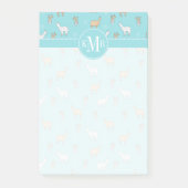Cute Alpaca Llama Cactus Pattern Post-it® Notes (Voorkant)
