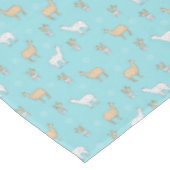 Cute Alpaca Llama Cactus Pattern Tafelkleed (Gekanteld)