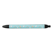 Cute Alpaca Llama Cactus Pattern Zwarte Inkt Pen (Voorkant)