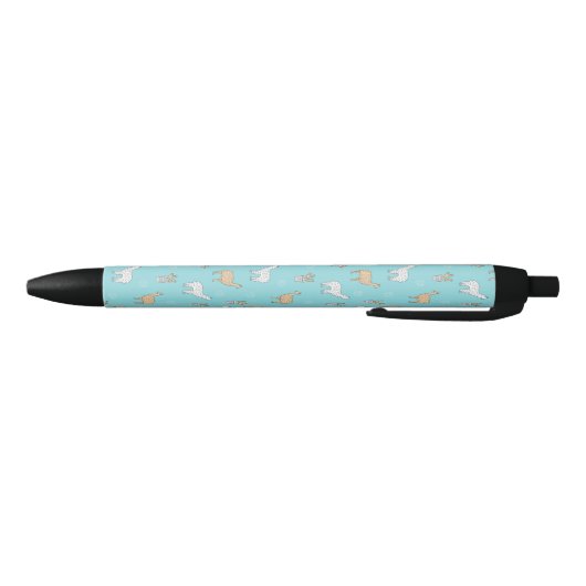 Cute Alpaca Llama Cactus Pattern Zwarte Inkt Pen (Bodem)