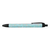 Cute Alpaca Llama Cactus Pattern Zwarte Inkt Pen (Bovenkant)