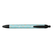 Cute Alpaca Llama Cactus Pattern Zwarte Inkt Pen (Achterkant)