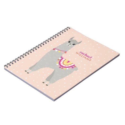 Cute Alpaca Persoonlijk Notitieboek (Linkerzijde)