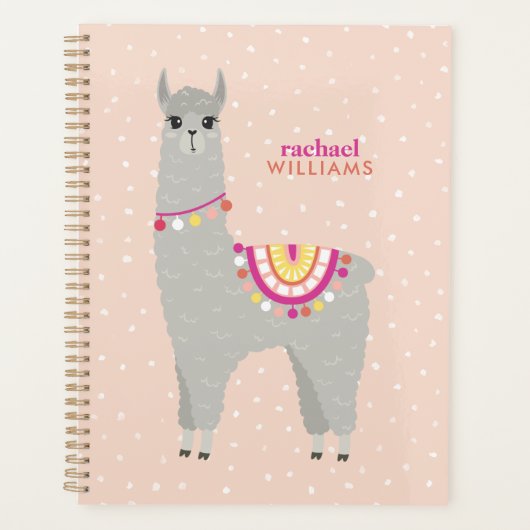 Cute Alpaca Persoonlijk Planner (Voorkant)