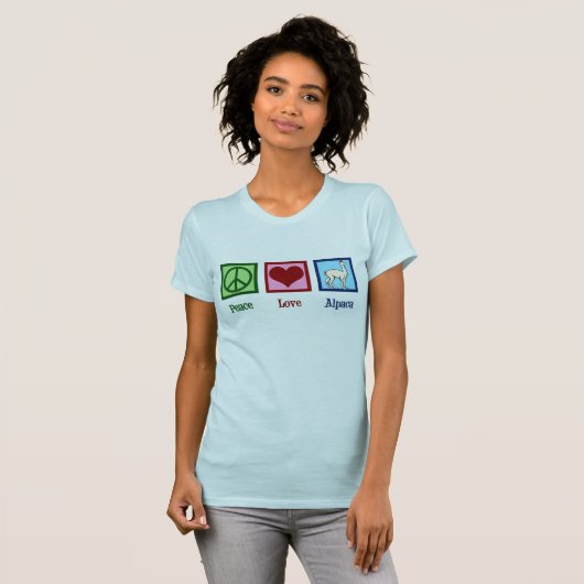Cute Alpaca T-shirt (Voorkant volledig)