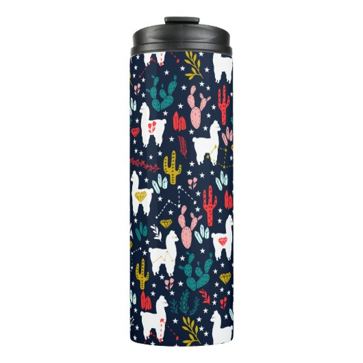 Cute Alpaca Thermosbeker (Voorkant)