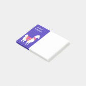 Cute Alpaca White Llama No Prob-Llama Post-it® Notes (Schuin)