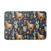 Cute Alpacas Pattern Badmat (Voorkant)