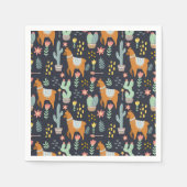 Cute Alpacas Pattern Servet (Voorkant)