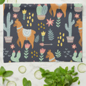 Cute Alpacas Pattern Theedoek (Gevouwen)