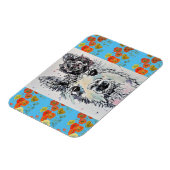 Cute Alpacca llama Animal Aquarelle Art Magnet (Côté Gauche)