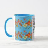 Cute Alpacca Llama bleu Aquarelle Peinture Mug (Gauche)