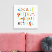 Cute Alphabet Design Canvas Afdruk (Insitu (Woonkamer))