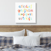 Cute Alphabet Design Canvas Afdruk (Insitu (Slaapkamer))