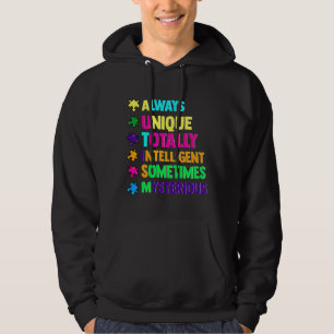 Cute Altijd unieke Geweldige maand van Autism Bewu Hoodie
