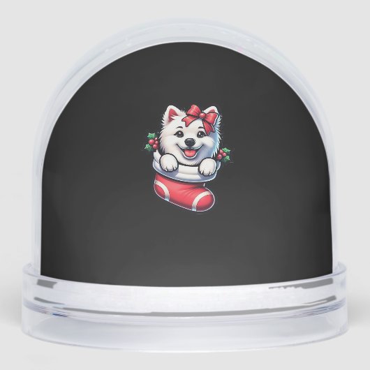 Cute American Eskimo Christmas Stocking Classic T- (Avant)