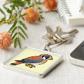 Cute American Kestrel Sleutelhanger (Zijkant)