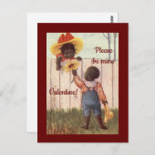 Cute -American Valentijn Briefkaart (Voorkant / Achterkant)