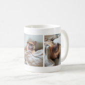 Cute Amoureux des chiens endormi Photo Collage Mug (Devant droit)