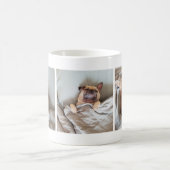 Cute Amoureux des chiens endormi Photo Collage Mug (Centre)