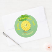 Cute ananas fruit dessin animé confiture étiquette (Enveloppe)