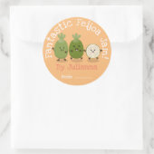 Cute ananas guava feijoa confiture étiquette dessi (Sac)