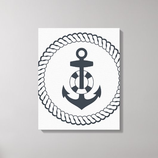 Cute Anchor Canvas Afdruk (Voorkant)