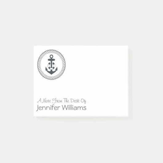 Cute Anchor | Jouw namen toevoegen Post-it® Notes (Voorkant)