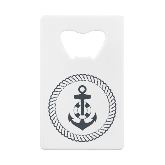Cute Anchor Kredietkaart Flessenopener (Achterkant)