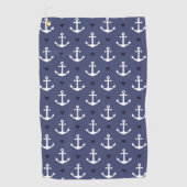 Cute Anchor Pattern Golfhanddoek (Voorkant)