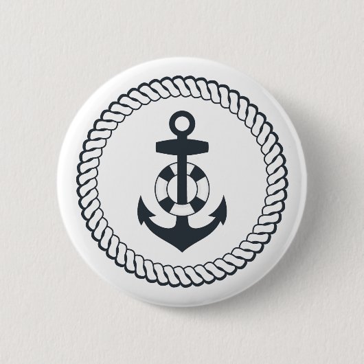 Cute Anchor Ronde Button 5,7 Cm (Voorkant)